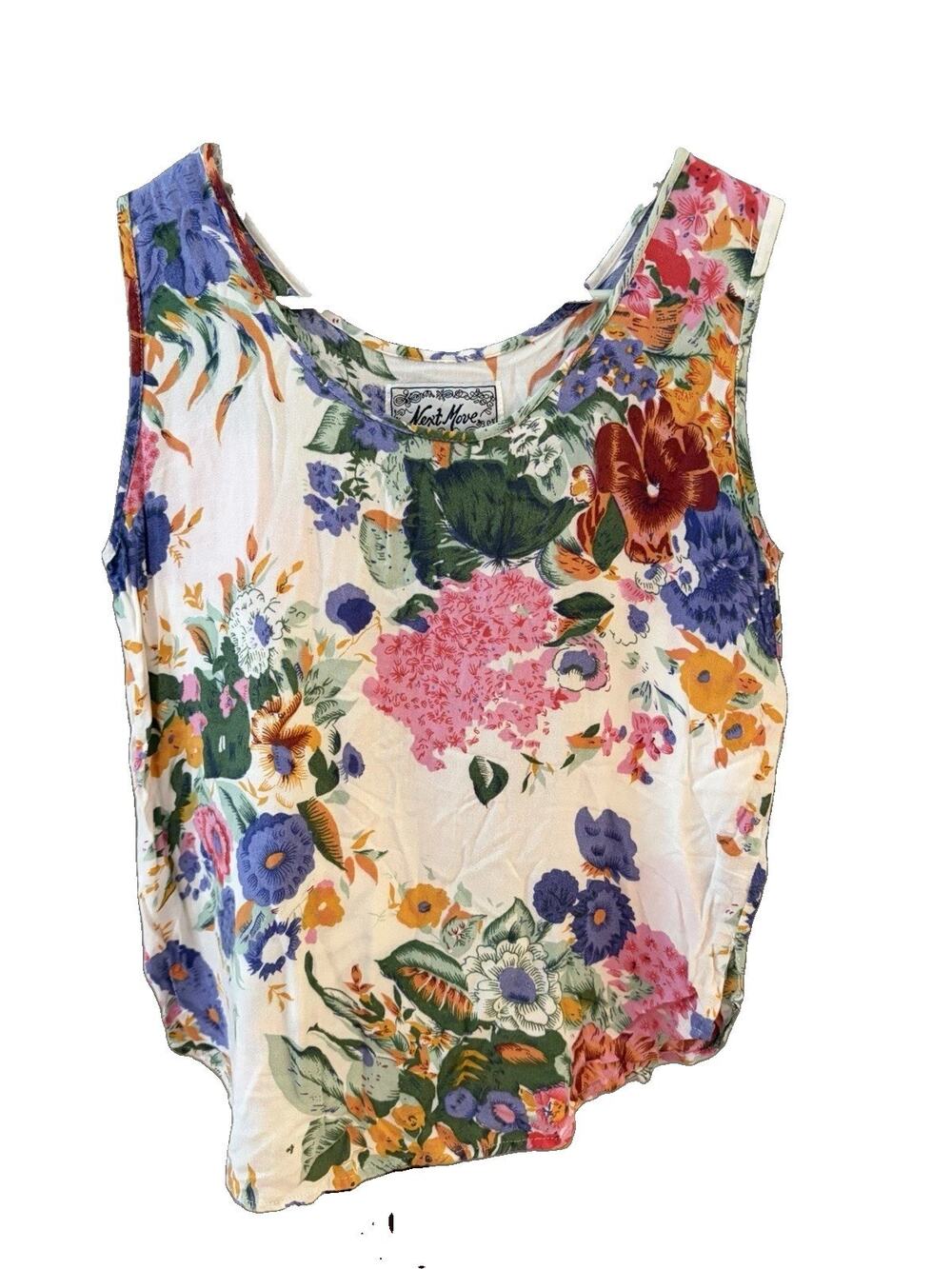 Vintage Next Move Bold Floral Tank Top